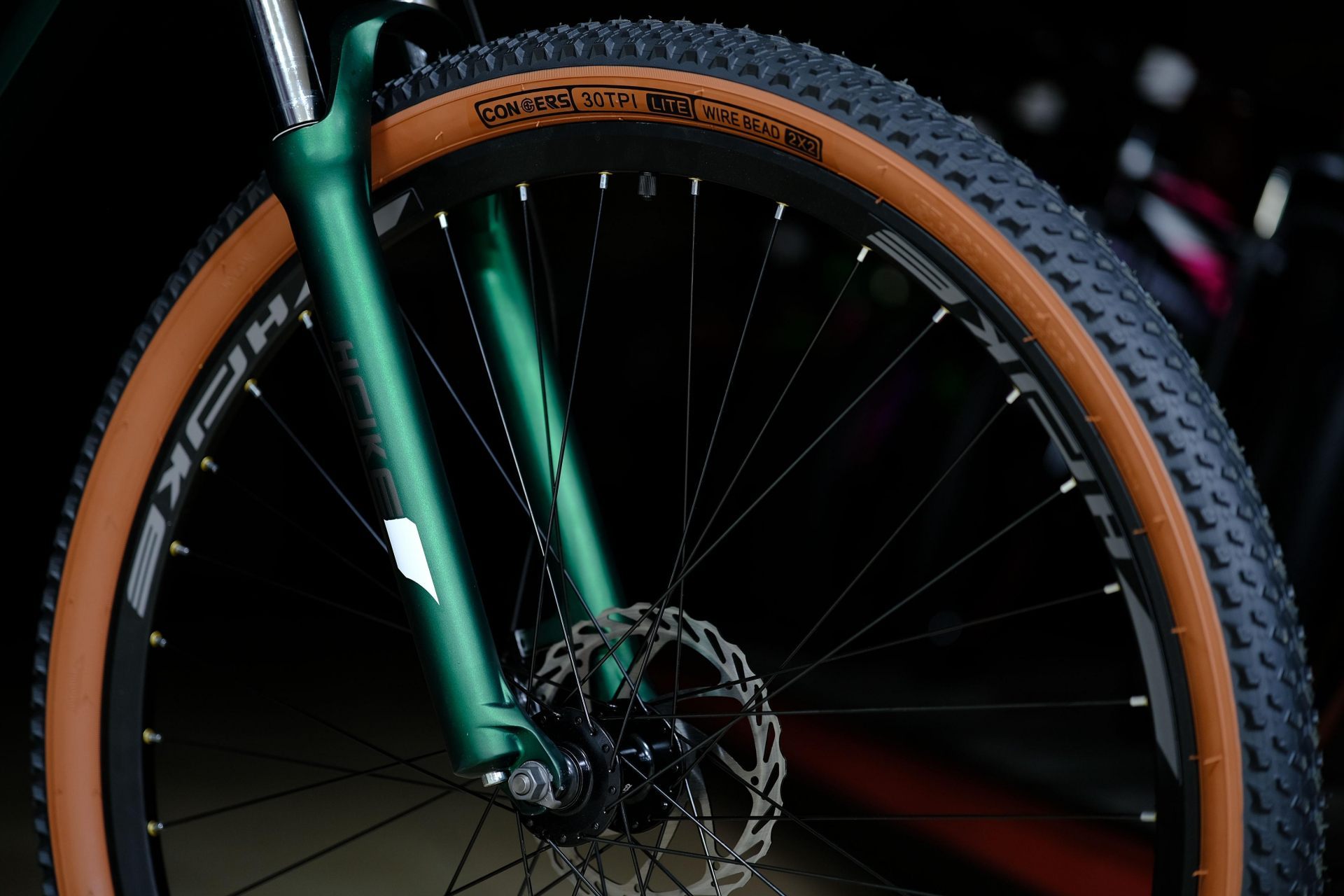 Обод 29 ALLOY двойной, втулки  HOKE ONE MAX 29 матовый зелёный-чёрный 19