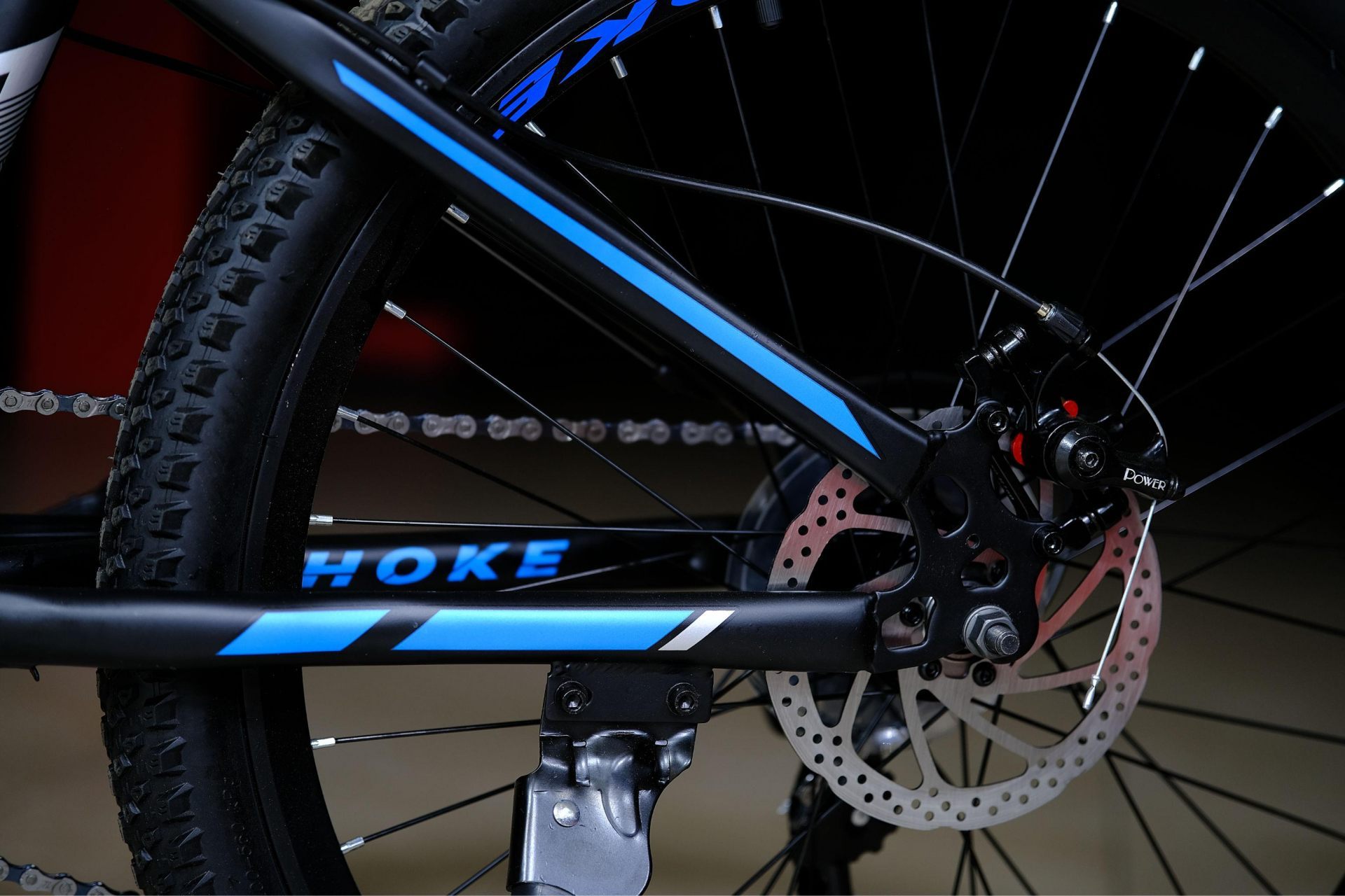 Тормоз Power disc 160 механический 
 HOKE Steel WAY 24 матовый чёрный-синий