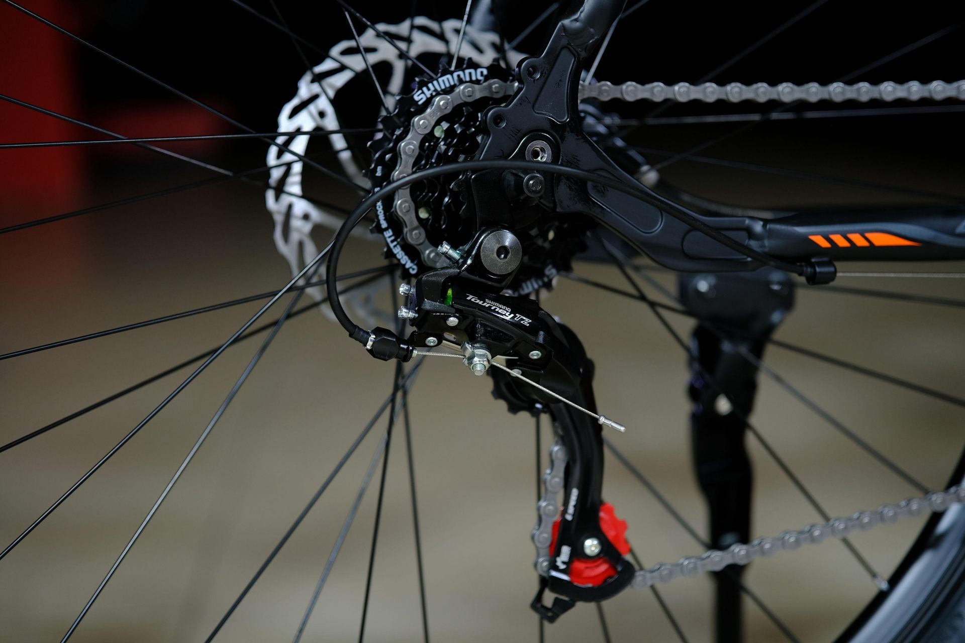 Задний переключатель Shimano Tourney TZ-500 оригинал
 HOKE 4 Way 29 HD матовый чёрный-оранжевый 21